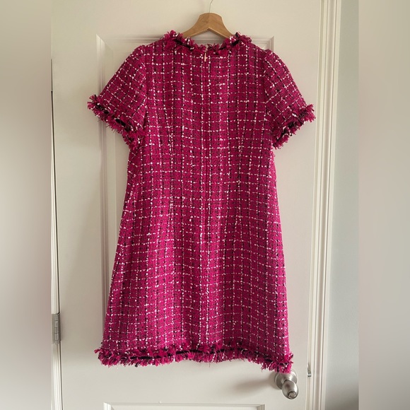 Kate Spade Festive Tweed Dress Pink Size 6 New - Picture 3 of 5